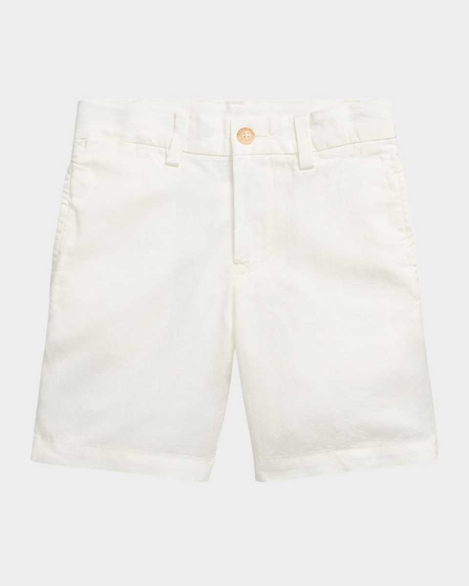 Boy's Preppy Pony Embroidered Shorts, Size 2-